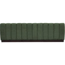  Manufacturer Color_Green -- Quinn 96" Green Chenille Fabric Upholstered 3 pc Armless Modular Sofa IMAGE 3