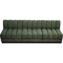  Manufacturer Color_Green -- Quinn 96" Green Chenille Fabric Upholstered 3 pc Armless Modular Sofa IMAGE 5