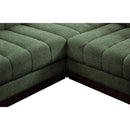  Manufacturer Color_Green -- Quinn 101" Green Chenille Fabric Upholstered 4 pc Modular Sectional IMAGE 13