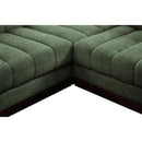 Meridian Quinn Green Chenille Fabric Modular Sectional IMAGE 13