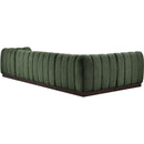  Manufacturer Color_Green -- Quinn 133" Green Chenille Fabric Upholstered 5 pc Modular Sectional IMAGE 6