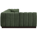  Manufacturer Color_Green -- Quinn 133" Green Chenille Fabric Upholstered 5 pc Modular Sectional IMAGE 7