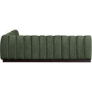  Manufacturer Color_Green -- Quinn 98" Green Chenille Fabric Upholstered 5 pc Modular Sectional IMAGE 6