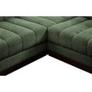 Meridian Quinn Green Chenille Fabric Modular Sectional IMAGE 12