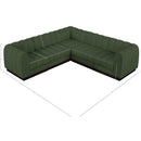  Manufacturer Color_Green -- Quinn 101" Green Chenille Fabric Upholstered 5 pc Modular Sectional IMAGE 14