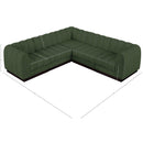 Meridian Quinn Green Chenille Fabric Modular Sectional IMAGE 14