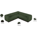  Manufacturer Color_Green -- Quinn 101" Green Chenille Fabric Upholstered 5 pc Modular Sectional IMAGE 15