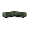  Manufacturer Color_Green -- Quinn 101" Green Chenille Fabric Upholstered 5 pc Modular Sectional IMAGE 1