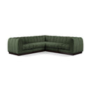  Manufacturer Color_Green -- Quinn 101" Green Chenille Fabric Upholstered 5 pc Modular Sectional IMAGE 1