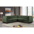  Manufacturer Color_Green -- Quinn 101" Green Chenille Fabric Upholstered 5 pc Modular Sectional IMAGE 2