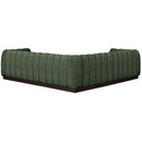  Manufacturer Color_Green -- Quinn 101" Green Chenille Fabric Upholstered 5 pc Modular Sectional IMAGE 3