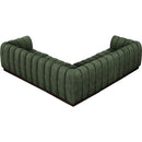  Manufacturer Color_Green -- Quinn 101" Green Chenille Fabric Upholstered 5 pc Modular Sectional IMAGE 6