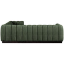  Manufacturer Color_Green -- Quinn 101" Green Chenille Fabric Upholstered 5 pc Modular Sectional IMAGE 7