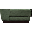 Meridian Quinn Green Chenille Fabric Modular Sectional IMAGE 14