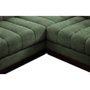  Manufacturer Color_Green -- Quinn 133" Green Chenille Fabric Upholstered 6 pc Modular Sectional IMAGE 17