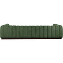  Manufacturer Color_Green -- Quinn 133" Green Chenille Fabric Upholstered 6 pc Modular Sectional IMAGE 3