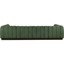 Meridian Quinn Green Chenille Fabric Modular Sectional IMAGE 3