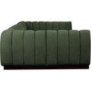  Manufacturer Color_Green -- Quinn 133" Green Chenille Fabric Upholstered 6 pc Modular Sectional IMAGE 7