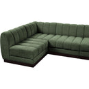  Manufacturer Color_Green -- Quinn 165" Green Chenille Fabric Upholstered 6 pc Modular Sectional IMAGE 12