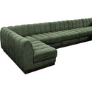  Manufacturer Color_Green -- Quinn 165" Green Chenille Fabric Upholstered 6 pc Modular Sectional IMAGE 16