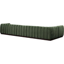  Manufacturer Color_Green -- Quinn 165" Green Chenille Fabric Upholstered 6 pc Modular Sectional IMAGE 6