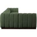  Manufacturer Color_Green -- Quinn 165" Green Chenille Fabric Upholstered 6 pc Modular Sectional IMAGE 7