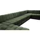  Manufacturer Color_Green -- Quinn 165" Green Chenille Fabric Upholstered 7 pc Modular Sectional IMAGE 18