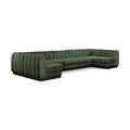  Manufacturer Color_Green -- Quinn 165" Green Chenille Fabric Upholstered 7 pc Modular Sectional IMAGE 1