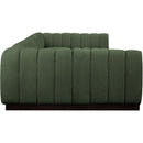  Manufacturer Color_Green -- Quinn 165" Green Chenille Fabric Upholstered 7 pc Modular Sectional IMAGE 7