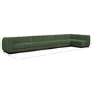  Manufacturer Color_Green -- Quinn 197" Green Chenille Fabric Upholstered 7 pc Modular Sectional IMAGE 17