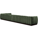  Manufacturer Color_Green -- Quinn 197" Green Chenille Fabric Upholstered 7 pc Modular Sectional IMAGE 6