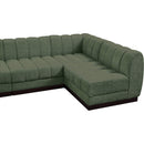  Manufacturer Color_Green -- Quinn 197" Green Chenille Fabric Upholstered 8 pc Modular Sectional IMAGE 11