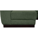  Manufacturer Color_Green -- Quinn 197" Green Chenille Fabric Upholstered 8 pc Modular Sectional IMAGE 12