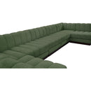  Manufacturer Color_Green -- Quinn 197" Green Chenille Fabric Upholstered 8 pc Modular Sectional IMAGE 16