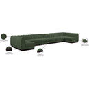  Manufacturer Color_Green -- Quinn 197" Green Chenille Fabric Upholstered 8 pc Modular Sectional IMAGE 20