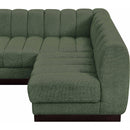  Manufacturer Color_Green -- Quinn 229" Green Chenille Fabric Upholstered 8 pc Modular Sectional IMAGE 12