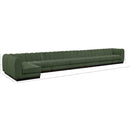  Manufacturer Color_Green -- Quinn 229" Green Chenille Fabric Upholstered 8 pc Modular Sectional IMAGE 17