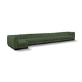  Manufacturer Color_Green -- Quinn 229" Green Chenille Fabric Upholstered 8 pc Modular Sectional IMAGE 1