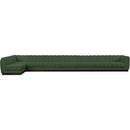  Manufacturer Color_Green -- Quinn 229" Green Chenille Fabric Upholstered 8 pc Modular Sectional IMAGE 4