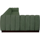 Meridian Quinn Green Chenille Fabric Modular Sectional IMAGE 7