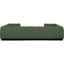  Manufacturer Color_Green -- Quinn 133" Green Chenille Fabric Upholstered 8 pc Modular Sectional IMAGE 3
