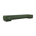  Manufacturer Color_Green -- Quinn 229" Green Chenille Fabric Upholstered 9 pc Modular Sectional IMAGE 1