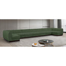  Manufacturer Color_Green -- Quinn 229" Green Chenille Fabric Upholstered 9 pc Modular Sectional IMAGE 2