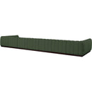 Manufacturer Color_Green -- Quinn 229" Green Chenille Fabric Upholstered 9 pc Modular Sectional IMAGE 6