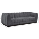 Meridian Quinn Grey Chenille Fabric Modular Sofa IMAGE 10
