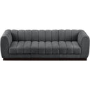  Manufacturer Color_Grey -- Quinn 101" Grey Chenille Fabric Upholstered 3 pc Modular Sofa IMAGE 5