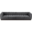 Meridian Quinn Grey Chenille Fabric Modular Sofa IMAGE 5