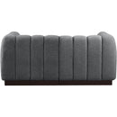  Manufacturer Color_Grey -- Quinn 69" Grey Chenille Fabric Upholstered 2 pc Modular Loveseat IMAGE 3