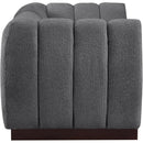  Manufacturer Color_Grey -- Quinn 69" Grey Chenille Fabric Upholstered 2 pc Modular Loveseat IMAGE 7