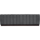 Meridian Quinn Grey Chenille Fabric Modular Sofa IMAGE 3